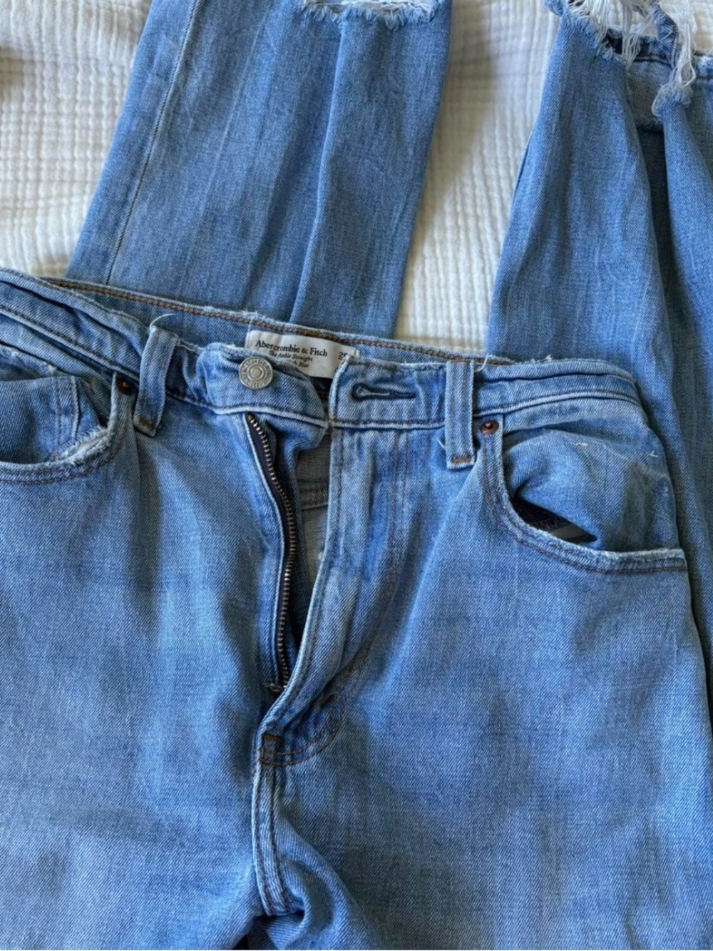 Abercrombie & Fitch ankle straight curve love jeans - Picture 2 of 3